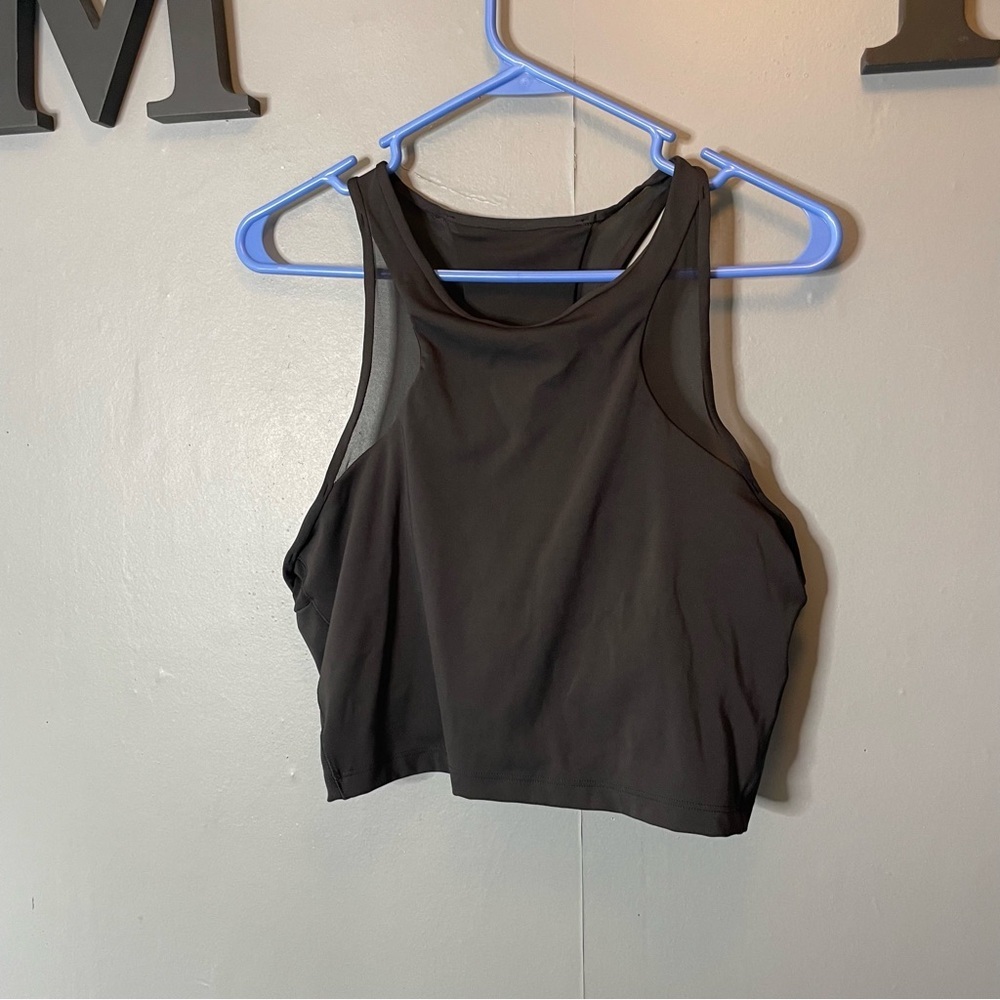 Athleta‎ Women BLACK Conscious Crop MESH Bra For A-C CUPS Size XL